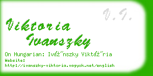 viktoria ivanszky business card